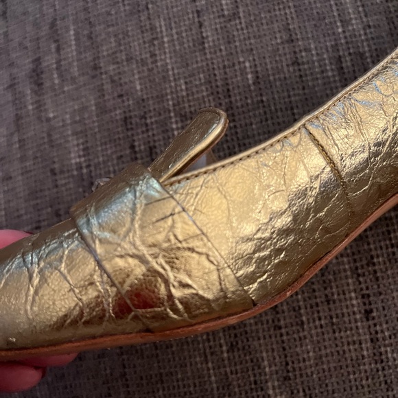 Lucy Choi London dreamy collection golden jeweled block heel - Picture 10 of 11